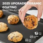 HONGBAKE Ceramic Baking Sheet Pan Set - 3 Pack