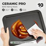 HONGBAKE Ceramic Baking Sheet Pan Set - 3 Pack