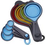 Collapsible Silicone Measuring Cups and Spoons Set