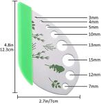 Jiaedge 9-Hole Stainless Steel Herb Stripper