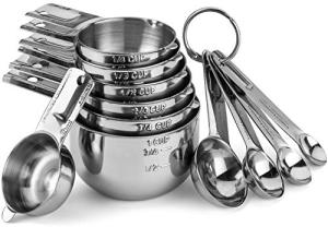 Hudson Essentials Stackable Stainless Steel Measuring Set
