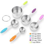 Stainless Steel Measuring Cups and Spoons Set