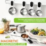 Magnetic Stainless Steel Measuring Cups Set of 7