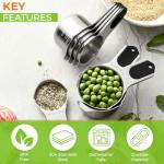 Magnetic Stainless Steel Measuring Cups Set of 7