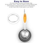 Stainless Steel Measuring Cups and Spoons Set