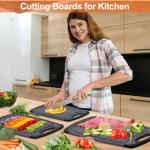 KIMIUP 3-Piece Dishwasher Safe Cutting Board Set