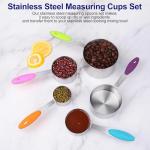 Stainless Steel Measuring Cups and Spoons Set