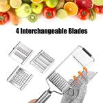4-in-1 Handheld Stainless Steel Cheese Grater