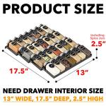 SpaceAid Spice Drawer Organizer with 28 Jars