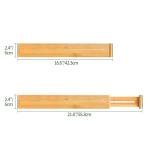 Expandable Bamboo Drawer Dividers Set of 6