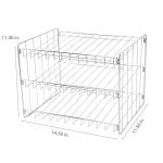 3-Tier Chrome Can Organizer for Kitchen Storage