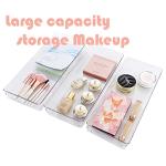 Clear Plastic Drawer Organizer Trays - 3 Pack