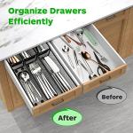 Silverware Drawer Organizer Set for Large Utensils