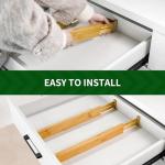 Expandable Bamboo Drawer Dividers Set of 6