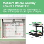 Under Sink Organizer Set with Sliding Drawers