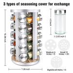 Spice Rack Organizer with Jars and Labels