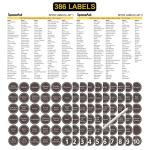 SpaceAid Spice Drawer Organizer with 28 Jars