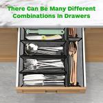 Silverware Drawer Organizer Set for Large Utensils