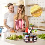 Clear Turntable Lazy Susan Organizer Set of 4