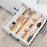 Expandable Bamboo Drawer Dividers Set of 6
