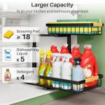 Under Sink Organizer Set with Sliding Drawers