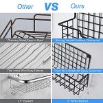 Wall-Mounted Spice Rack Set of 4 - Black