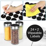 Spice Rack Organizer with Jars and Labels