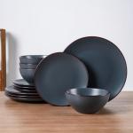 Famiware 12-Piece Stoneware Dinnerware Set