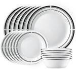 Corelle 18-Piece Lightweight Dinnerware Set for 6