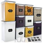VERONES 10-Pack Tall Airtight Food Storage Containers