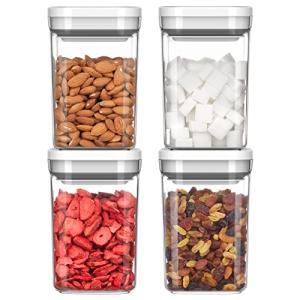 Airtight 4-Pack Food Storage Containers, BPA Free
