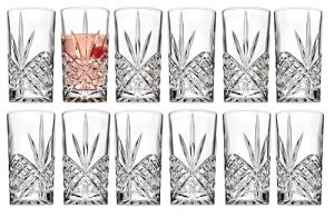 Godinger Dublin Crystal Highball Glasses - 12 Pack