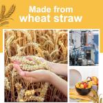 Wheat Straw Dinnerware Set for 4, 16 Pieces