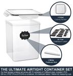 VERONES 10-Pack Tall Airtight Food Storage Containers