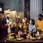 Dingerjar 16 oz Vintage Hobnail Drinking Glass Set