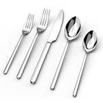 KINGSTONE 40-Piece Dishwasher Safe Silverware Set