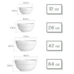 DOWAN Nesting Serving Bowls Set in White