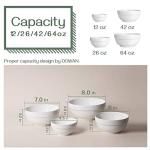 DOWAN Nesting Serving Bowls Set in White