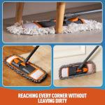 CLEANHOME Extendable Mop with 3 Washable Pads