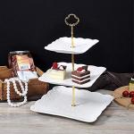 3-Tier Porcelain Cupcake Stand for Celebrations