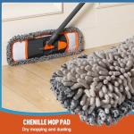 CLEANHOME Extendable Mop with 3 Washable Pads