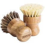 Bamboo Palm Pot Brush Set - 3 Pack
