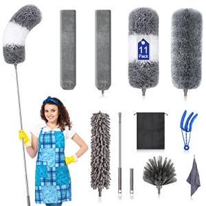 Microfiber Duster Kit with Extension Pole - 11PCS