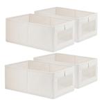 4 Pack Linen Storage Bins for Organizing Essentials
