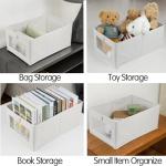 4 Pack Linen Storage Bins for Organizing Essentials