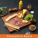 Bamboo Cutting Board with Juice Grooves and Handles