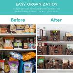 Set of 4 Water Hyacinth Pantry Baskets