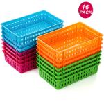 Colorful Storage Baskets - 16 Pack Organizer Set