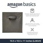 Collapsible Fabric Storage Cubes with Handles, Gray