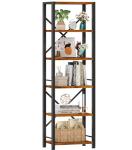 6-Tier Industrial Bookshelf for Home & Office
